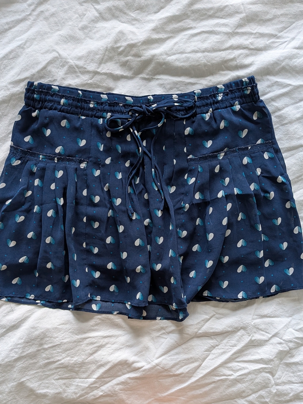 American Eagle Navy Flowy Mini Skirt